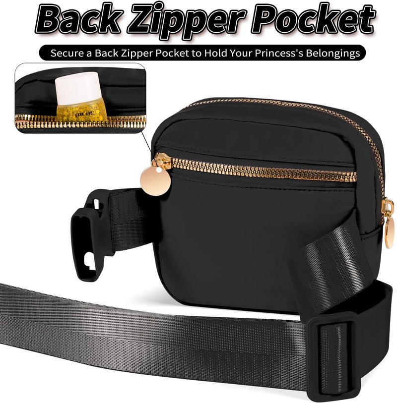 Uygafly Gifts for Girls Teens Kids - Mini Belt Bag Crossbody Bag - Birthday Gifts for Daughter Sister Her,Teen Girl Essentials,Travel Essentials,Cute Teen Trendy Stuff - Black,S - Image 3